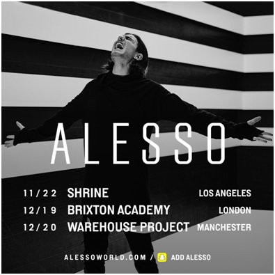 Alesso Returns To Headline Shows In Los Angeles, London, And Manchester! New Single "Heroes" Featuring Tove Lo Out Now