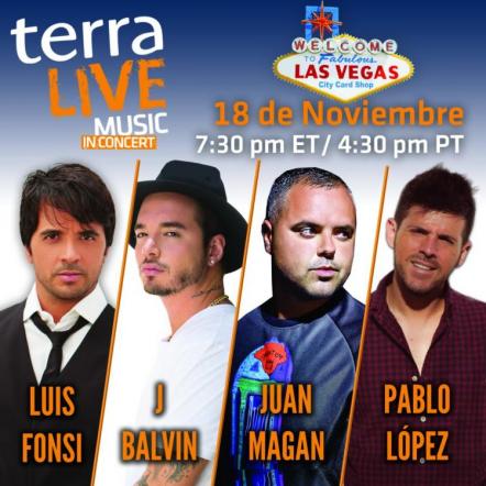 Luis Fonsi To Headline "Terra Live Music" 2014, Along With J Balvin, Juan Magan And Pablo Lopez