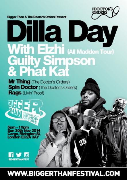 Dilla Day - Elzhi / Guilty Simpson / Phat Kat & More @ Cargo - Sunday 30th Nov