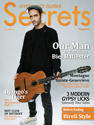 Spanish Jazz Guitar Pioneer, Biel Ballester Featured In Gypsy Jazz Guitar Secrets Magazine