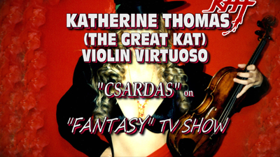 Rare Classical Violin Recording Of Katherine Thomas (The Great Kat) Soloing On NBC-TV's Fantasy Show