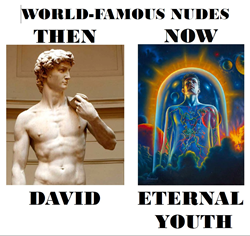 World Famous Jim Warren Nude Paintings "Eeternal Youth" Vs. "Sexual Explosion" Vs. "Re-Birth" Make Art History
