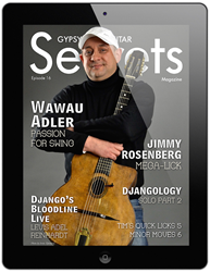 Wauwau Adler Is Featured In Episode 16 Of Gypsy Jazz Guitar Secrets Magazine