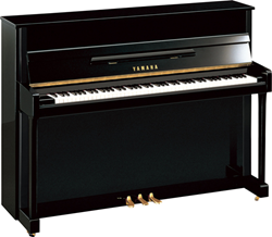 Yamaha B Series Upright Pianos Add Slick Contemporary Style Option With Chrome Hardware