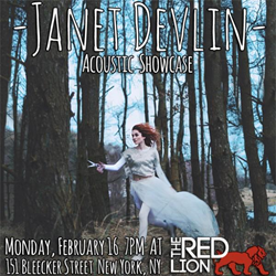 X-Factor UK Viewers Favorite Janet Devlin Makes Her US Debut February 16th At The Red Lion In New York City