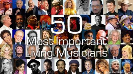 TheBestSchools.org Announces Publication Of "The 50 Most Important Living Musicians"