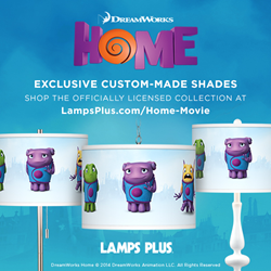 Lamps Plus Offers Officially Licensed Lighting And National Sweepstakes In Celebration Of Dreamworks Animation's "Home"