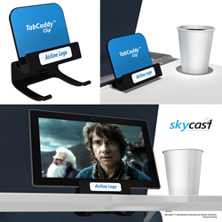 Skycast Solutions Unveils Removable Tablet And Smart Phone Holder For Airline Passengers