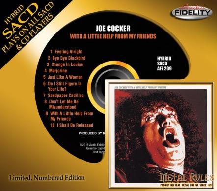 Audio Fidelity To Release Music Legend Joe Cocker's "With A Little Help From My Friends" Album On Hybrid SACD!