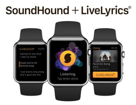 SoundHound + LiveLyrics Debuts As An Apple Watch App