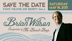 Brian Wilson Of The Beach Boys To Headline The State Theatre 2015 Benefit Gala