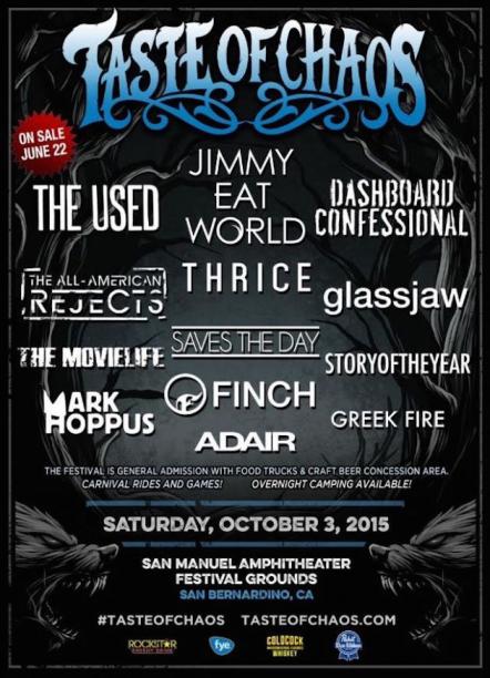 Worldwide Phenomenon Taste Of Chaos Returns This Fall As A Day-Long Destination Festival On October 3, 2015