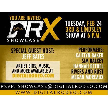 Digital Rodeo Announces Line-Up For July 7 DRX Showcase