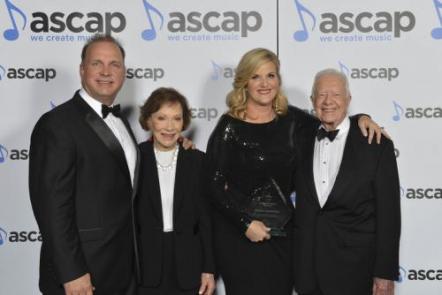 President Jimmy Carter Presents Trisha Yearwood With Ascap Voice Of Music Award At 53rd Annual ASCAP Country Music Awards Joined By Justin Timberlake, Reba McEntire And Lady Antebellum