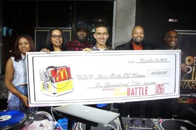2015 McDonald's Flavor Battle Culminates At Global Spin Awards With $10,000 Grand Prize Dj Rhetorik Of New York Named Flavor Battle Champion By Panel Of Celebrity Judges