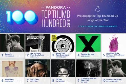 Pandora Releases 2015 Top Thumb Hundred
