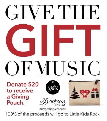 Brighton Is Giving The Gift Of Music To Kids The Accessory Manufacturer Aims To Raise $500,000 To Purchase 6000 Guitars For Children Through The Sales Of The Giving Pouch