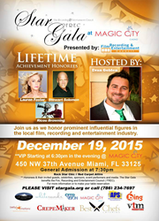 TV Personality Evan Golden Is Slated To Host The 2015 Star Gala In Miami