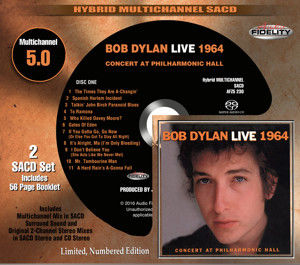 Audio Fidelity To Release 'The Bootleg Series Vol. 6 Bob Dylan Live 1964 Concert At Philharmonic Hall' On Hybrid Multichannel 5.0 SACD