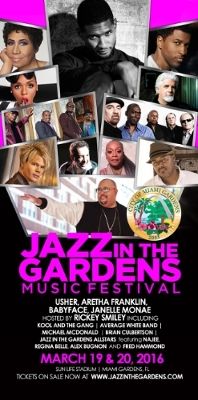 Star-studded Lineup Hits The Stage For The 11th Annual Jazz In The Gardens From Usher To Aretha Franklin, Babyface To Janelle Monae - Jazz In The Gardens Hits All The Right Notes