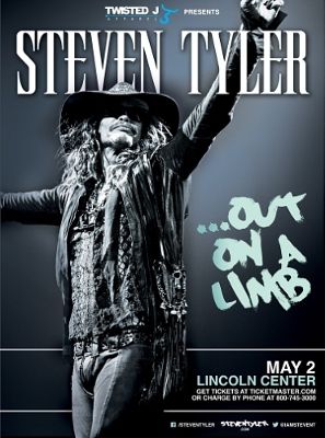 Rock & Roll Hall Of Famer Steven Tyler And Award-Winning Director Brett Ratner Bring Intimate Concert Performance To Lincoln Center On May 2, 2016