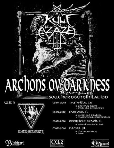 Kult Ov Azazel Announce "Archons Ov Darkness" Tour With Wormreich