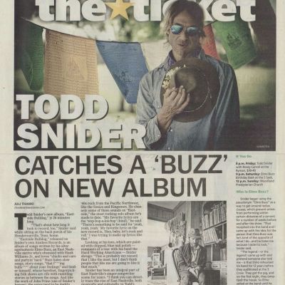 Todd Snider's "Brilliantly Bizzare" (Rolling Stone) New LP Features A Hank Williams Jr.-Obsessed Alter Ego & Musical Inspiration From "Louie Louie" And Little Richard