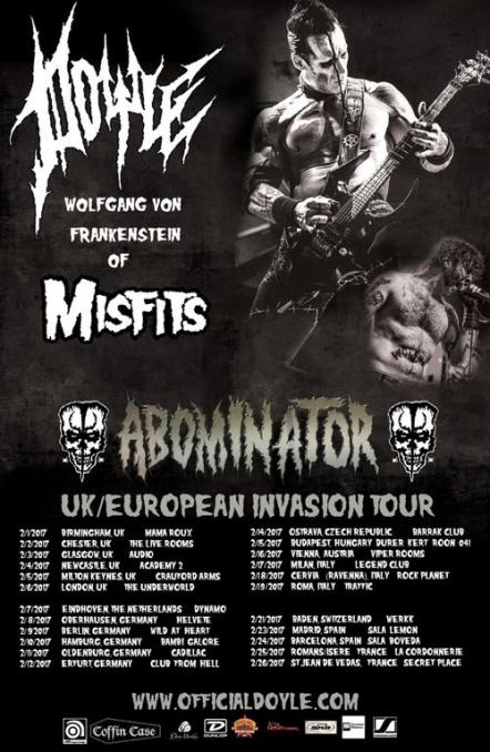 Misfits Guitarist Doyle Wolfgang Von Frankenstein's Doyle Project Announces First European Tour