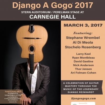 Django A Gogo Music Festival Celebrates 10th Anniversary With Historic Carnegie Hall Show March 3rd Featuring Stephane Wrembel, Al Di Meola, Stochelo Rosenberg And More