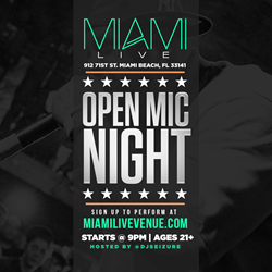 Miami Live Launches Open Mic Event To Support Local Music