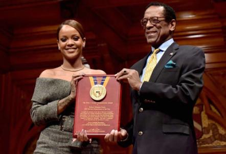 Rihanna Accepts Harvard's Humanitarian Of The Year Award