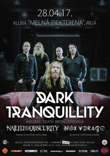 Nox Vorago To Support Dark Tranquillity In Riga And Tallinn!