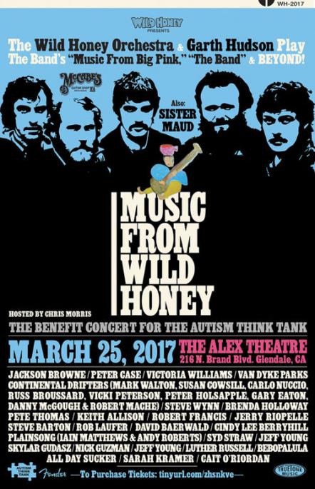 Wild Honey Celebrates The Band: 'Music From Big Pink And Beyond,' March 25th, Glendale, Calif.