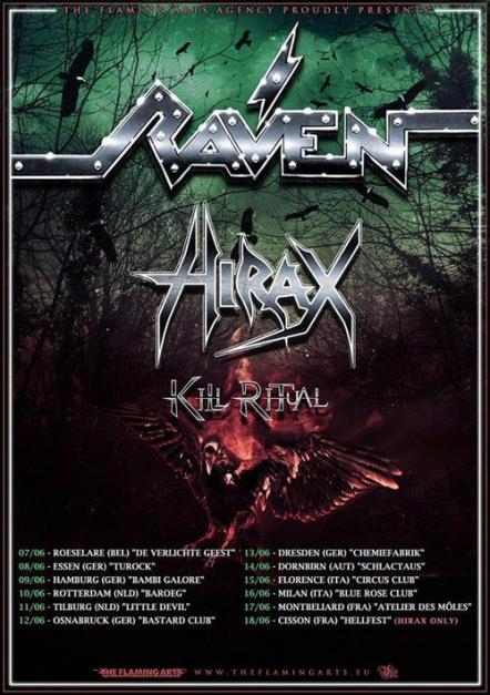 Hirax To Tour Europe With Raven & Kill Ritual In June 2017!