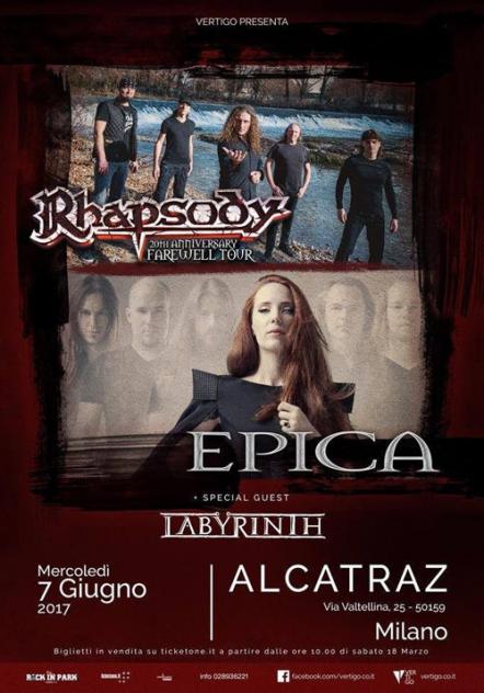 The Power Metal Event Of The Year: Rhapsody, Epica, Labyrinth