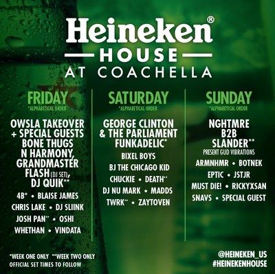 George Clinton & The Parliament Funkadelic To Headline Heineken House