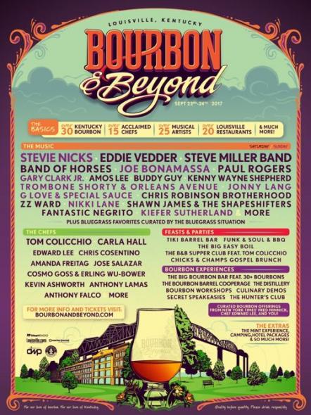 Stevie Nicks, Eddie Vedder, Steve Miller Band, Joe Bonamassa To Headline September's Bourbon & Beyond