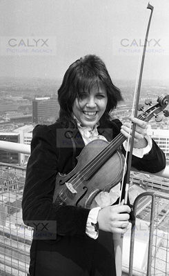 Juilliard Era Photos Of Great Kat, Katherine Thomas Classical Violinist From Solo Violin Recital In Swindon