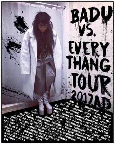 Erykah Badu Announces "Badu vs. Everythang Tour"
