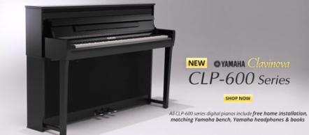 Yamaha Clavinova CLP-600 Series Digital Pianos Offer Grandtouch Action, Bluetooth Audio, And Immersive Binaural Samples