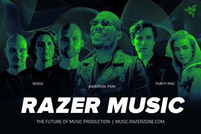 Razer Music Teams With Grammy Nominated Artist Anderson .Paak And Musical Innovators Purity Ring, Noisia, Feed Me And Wondagurl