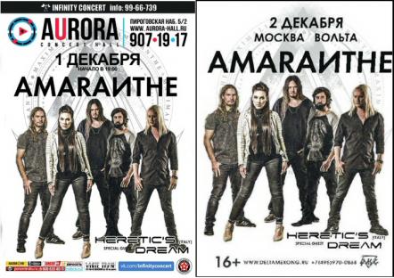 Heretic's Dream Join Amaranthe In St.Petersburg And Moscow!