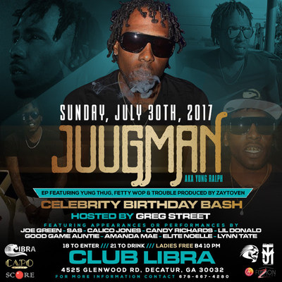 Juugman, Aka Yung Ralph Celebrates His EP Release & Birthday With An All-Star Cast July 30 In Atlanta