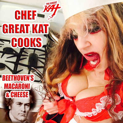 Amazon Music's "Hot New Releases" Features "Chef Great Kat Cooks Beethoven's Macaroni And Cheese" Digital Audio