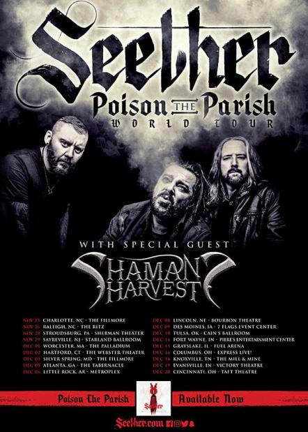 Seether Extends World Tour With Fall US Dates