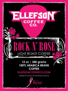 Ellefson Coffee Co Releases New Rock N' Rose Blend For Breast Cancer Awareness Month, Portion Of Proceeds To Go To Therose.org, A Houston Based Breast Cancer Charity