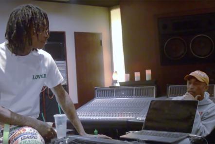 Wiz Khalifa & Pharrell Work On Unreleased Music In New 'Daytoday' Episode