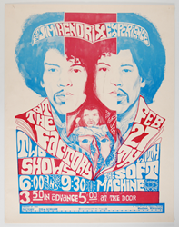 Rare Jimi Hendrix Concert Poster From The Factory 2/27/68 Highlights Auction By Psychedelic Art Exchange