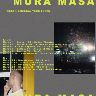 After 2X Grammy Noms, Mura Masa Charts 2018 US Live Dates
