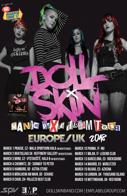 Doll Skin Announce Europe/uk Tour Supporting Manic Pixie Dream Girl